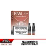 Caramel Tobacco Kiwi Go Plus POD Usa E Getta Kiwi Vapor 2 Pezzi Tabacco Caramello