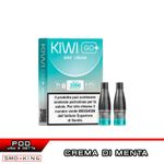Mint Cream Kiwi Go Plus POD Usa E Getta Kiwi Vapor 2 Pezzi Menta Crema