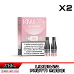 Pink Lemonade Kiwi Go Plus POD Usa E Getta Kiwi Vapor 2 Pezzi Limonata Frutti Rossi